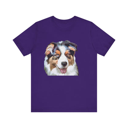 Australian Shepherd 'Blue Merle' Unisex Jersey Short Sleeve Tee