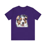 Australian Shepherd 'Blue Merle' Unisex Jersey Short Sleeve Tee