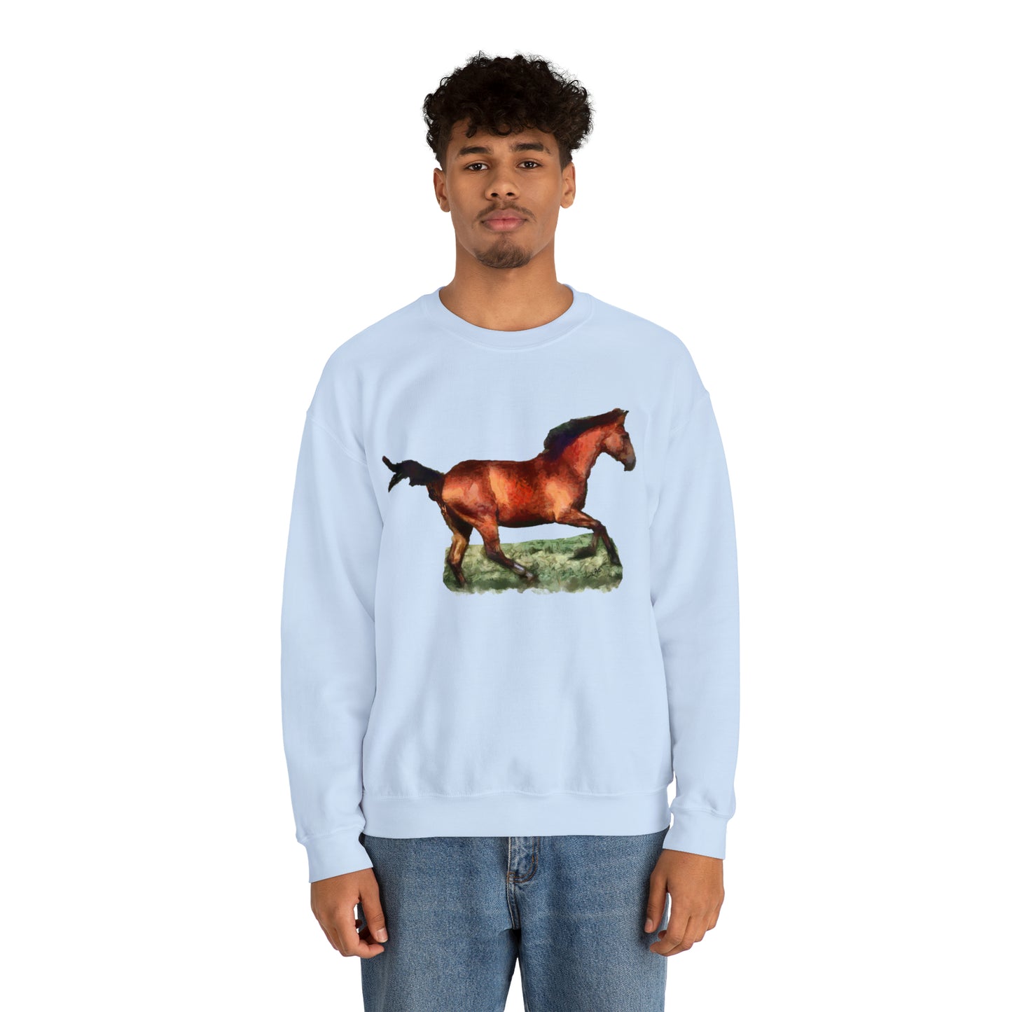 Horse 'Sam' Unisex 50/50 Crewneck Sweatshirt