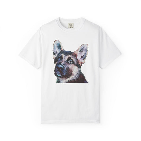 German Shepherd 'Sly' Unisex Relaxed Fit Garment-Dyed T-shirt