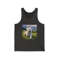 Rebellious Spirit - Westie Artistic Painting Unisex Jersey Tank