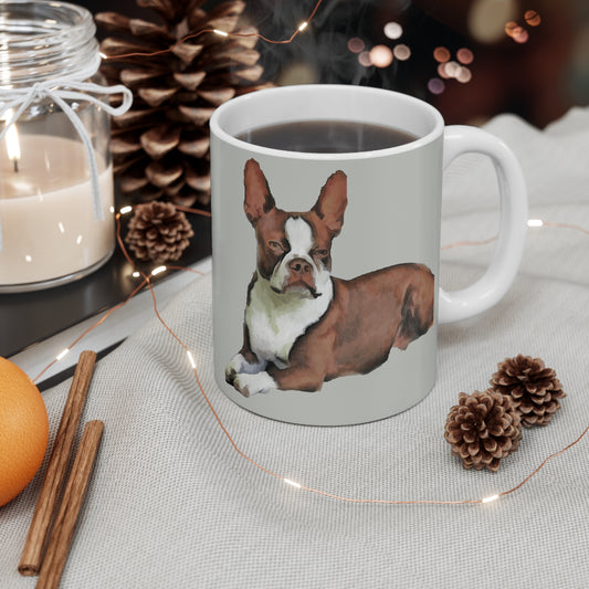 Boston Terrier 'Seely' Ceramic Mug 11oz