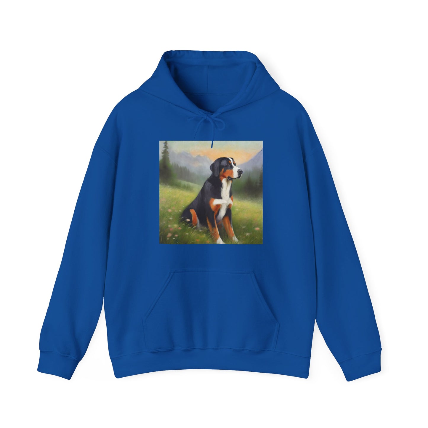 Greater Swiss Mountain Dog Unisex 50/50 Hooded Sweatshirt