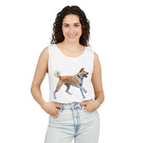 Korean Jindo Unisex Relaxed Fit Garment-Dyed Tank Top