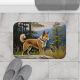 Shikoku - Japanese Hunting Dog - Bathroom Rug Mat