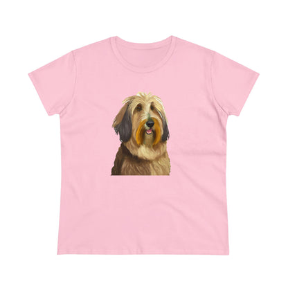 Charming Bergamasco Sheepdog Women's Midweight Cotton Tee