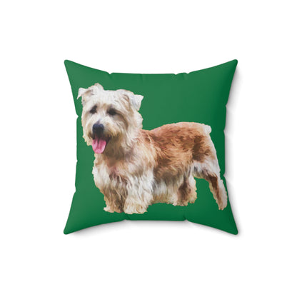 Glen of Imaal Terrier Spun Polyester Throw Pillow