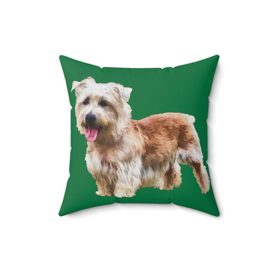 Glen of Imaal Terrier Spun Polyester Throw Pillow