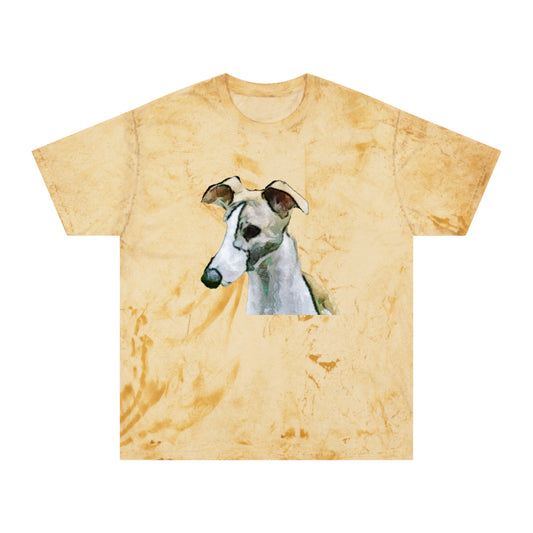 Whippet  Unisex RIngspun Cotton  -  Color Blast T-Shirt by DoggyLips™