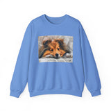 Shetland Sheepdog 'Sleepy Sheltie' Unisex 50/50 Crewneck Sweatshirt