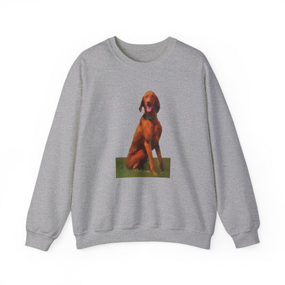 Hungarian Vizsla 'Waiting for the Bride' Unisex 50/50 Crewneck Sweatshirt