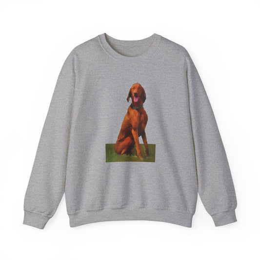 Hungarian Vizsla 'Waiting for the Bride' Unisex 50/50 Crewneck Sweatshirt