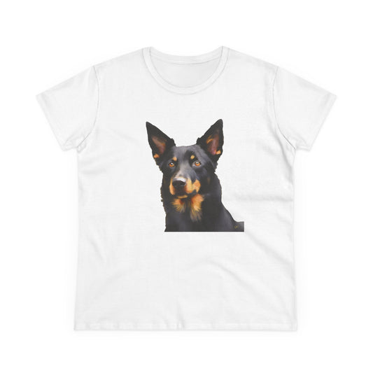 Australian Kelpie #2 Women's Midweight Cotton Tee
