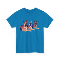 German Shepherd Trio Unisex Heavy Cotton Tee