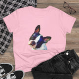 Boston Terrier 'Skipper' Women's Midweight Cotton Tee