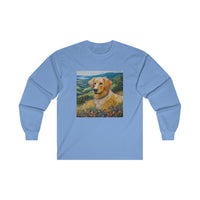 Golden Retriever #3 - Unisex Cotton Long Sleeve Tee