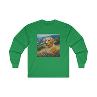 Golden Retriever #3 - Unisex Cotton Long Sleeve Tee