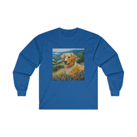 Golden Retriever #3 - Unisex Cotton Long Sleeve Tee