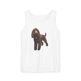Irish Water Spaniel Unisex Relaxed Fit Garment-Dyed Tank Top