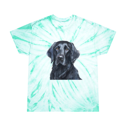 Flat-Coated Retriever Classic Tie-Dye Tee, Cyclone