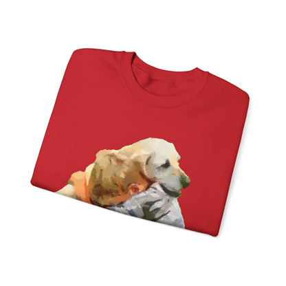 Yellow Labrador Retriever Unisex Crewneck Sweatshirt