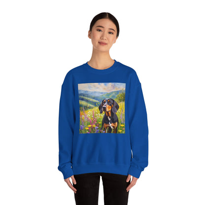 Black & Tan Coonhound Unisex 50/50 Crewneck Sweatshirt