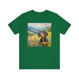 Black & Tan Coonhound Unisex Jersey Short Sleeve Tee