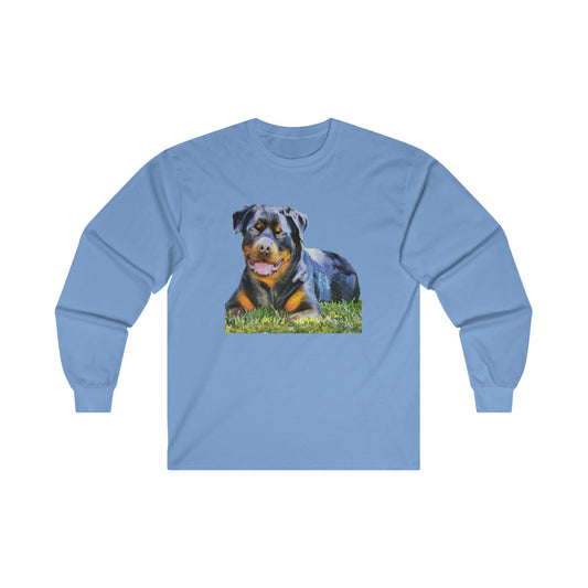 Rottweiler 'Lina' Unisex Cotton Long Sleeve Tee