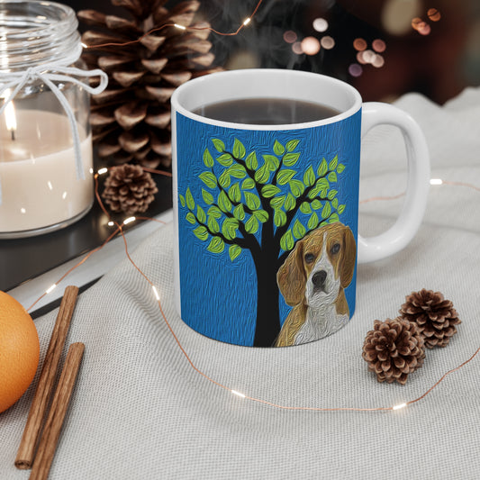 Beagle 'Hopper' Ceramic Mug: Sip with Style