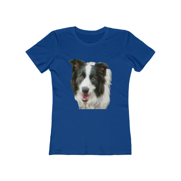 Border Collie 'Archie' Women's Slim Fit T-Shirt