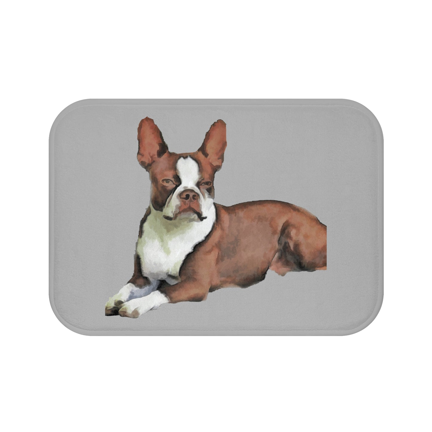 Boston Terrier 'Seely' Bathroom Rug Mat