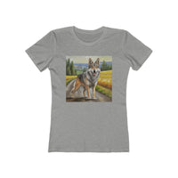 Czechoslovakian Vlcak 'Wolfdog' Women's Slim Fitted Ringspun Cotton Tee