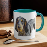 Bluetick Coonhound Accent Coffee Mug, 11oz
