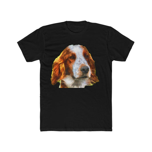 Irish Red & White Setter - Men's Fitted Cotton Crew Tee