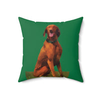 Hungarian Vizsla 'Waiting For The Bride' Throw Pillow