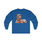 Rhodesian Ridgeback 'Thor' Unisex Cotton Long Sleeve Tee