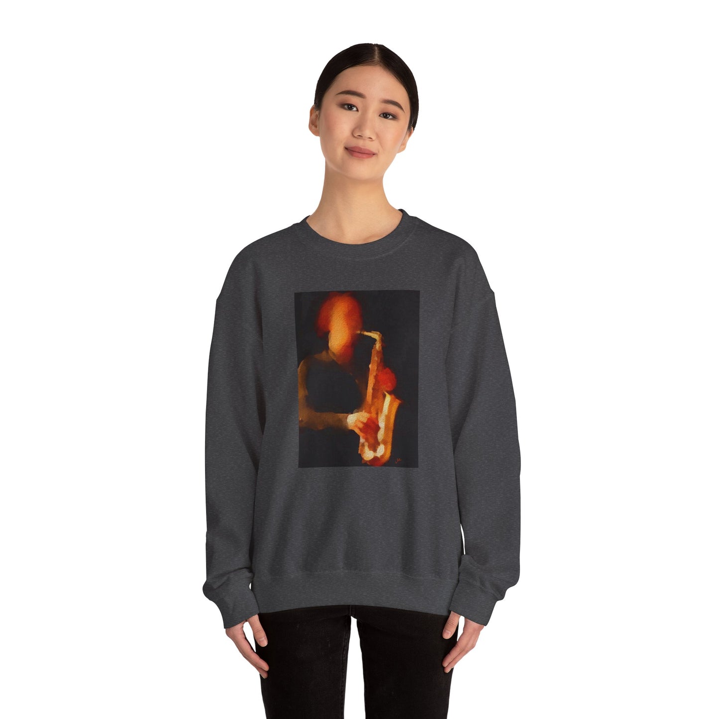 Saxophonist Unisex 50/50 Crewneck Sweatshirt