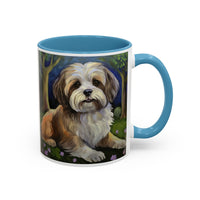 Lhasa Apso Accent Ceramic Coffee Mug - 2 Sizes