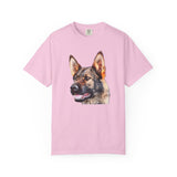 German Shepherd 'Hans' Unisex Relaxed Fit Garment-Dyed T-shirt