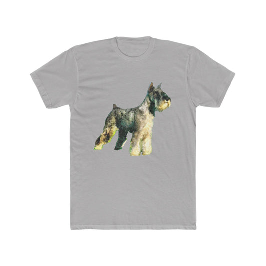 Schnauzer --  Men's Fitted Cotton Crew Tee