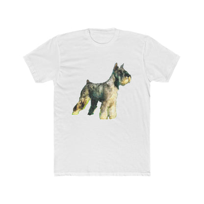 Schnauzer --  Men's Fitted Cotton Crew Tee