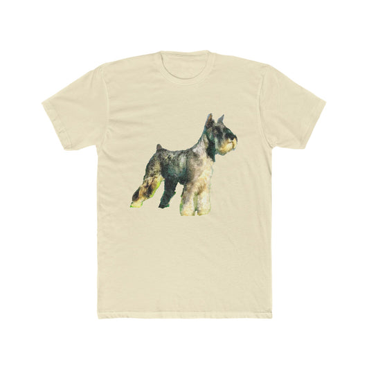 Schnauzer --  Men's Fitted Cotton Crew Tee