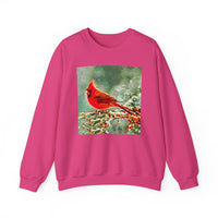 Winter Cardinal Unisex 50/50 Crewneck Sweatshirt