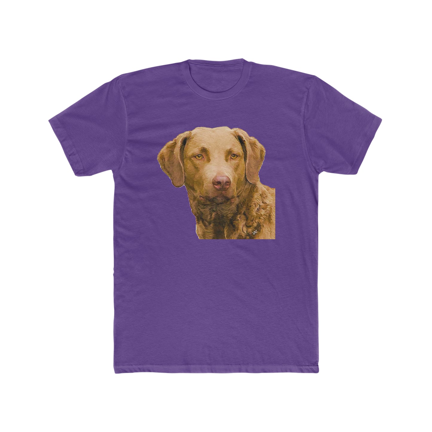 Chesapeake Bay Retriever Men's Fitted Cotton Crew Tee
