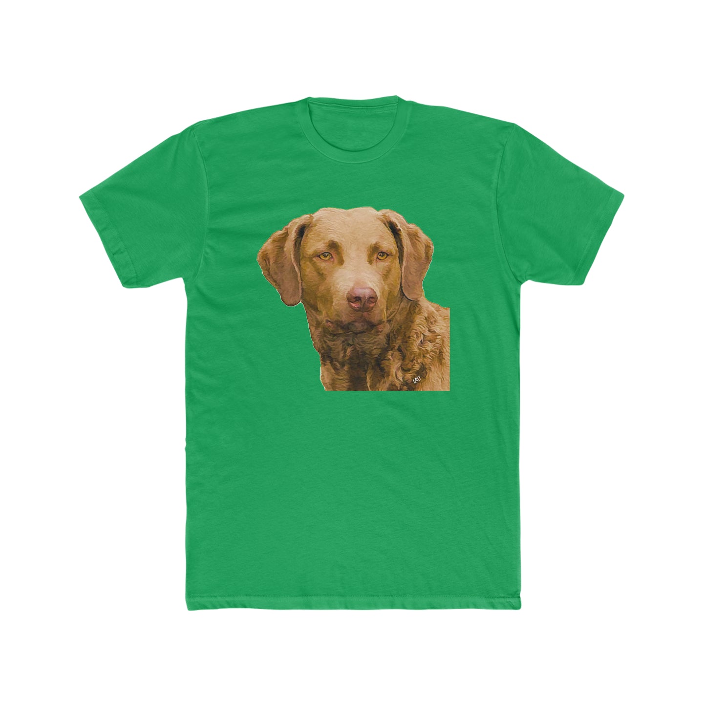 Chesapeake Bay Retriever Men's Fitted Cotton Crew Tee