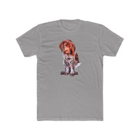 German Short-Hair Pointer 'Benny' Men's Cotton Crew Tee