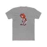 German Short-Hair Pointer 'Benny' Men's Cotton Crew Tee