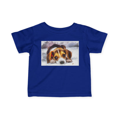 Beagle '#1' - Adorable Infant Fine Jersey Tee