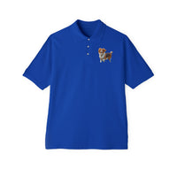 Nederlandse Kooikerhondje  - Men's Piqué Polo Shirt