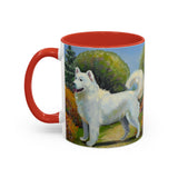 Japanese Spitz  Ceramic Accent Mug - 2 Sizes